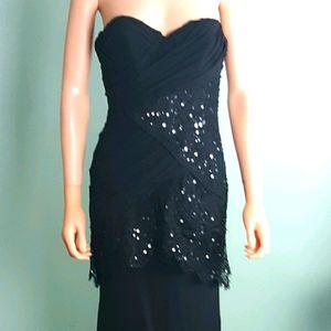 Nicole Miller Trumpet Mermaid Strapless Silk Wedding Gown